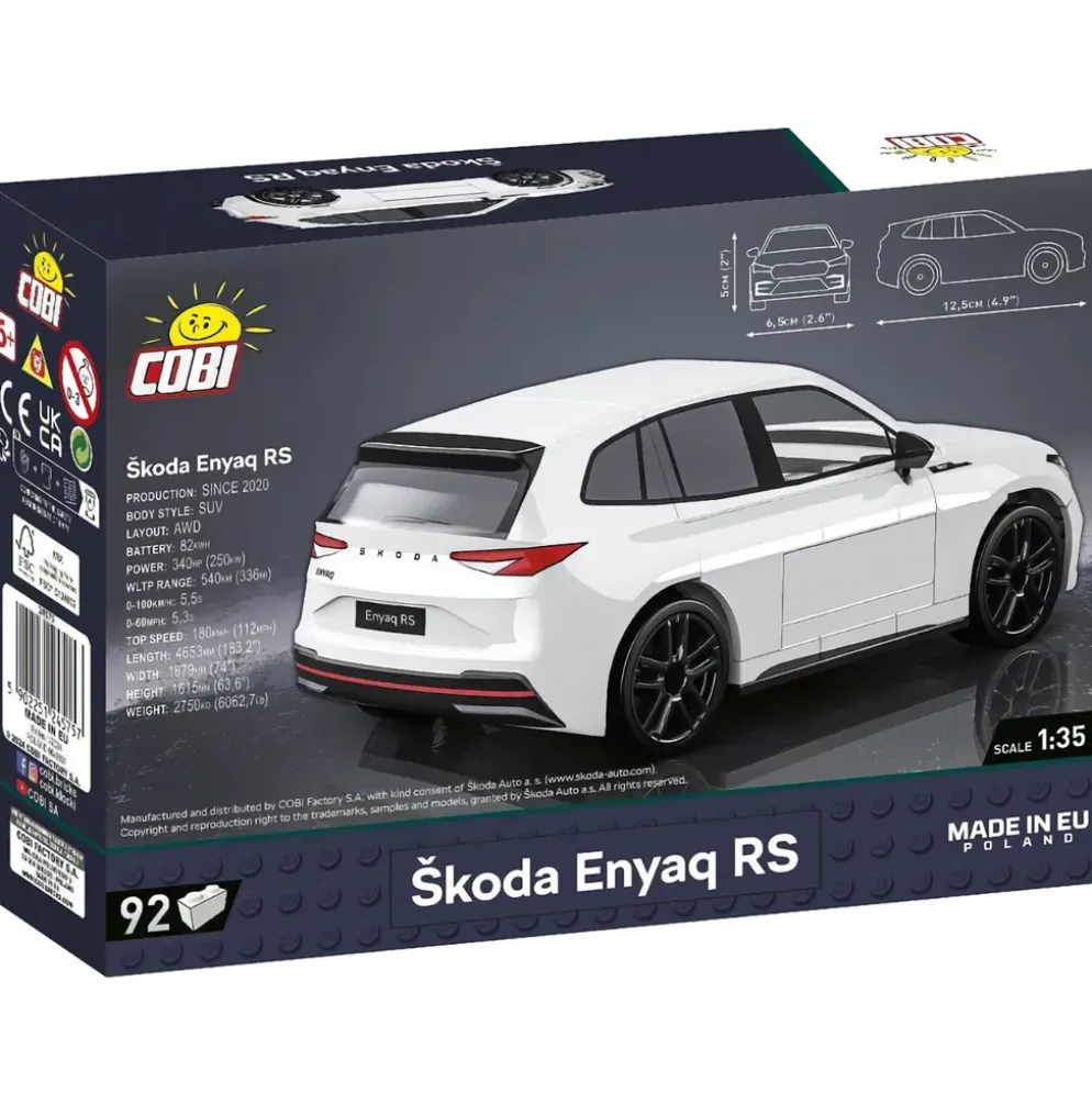 Skoda Enyaq RS - Vit - Klossbyggmodell - 24575 - COBI - 1:35