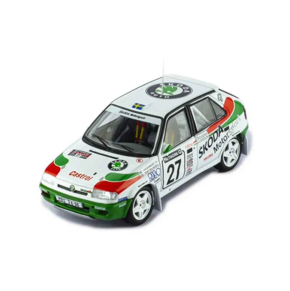 Skoda Felicia Kit Kar #27 RAC Rally 1996 - Blomqvist / Melander - Ixo Models - 1:43