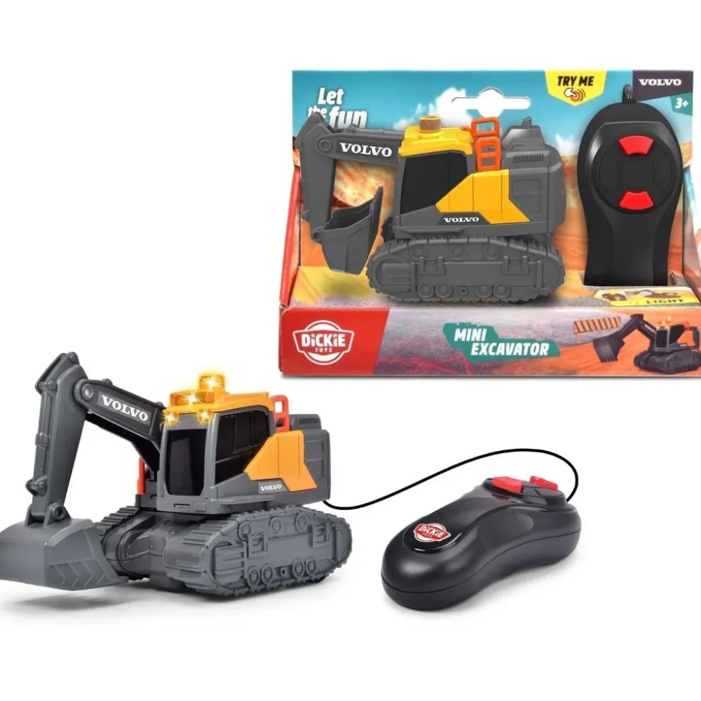 Sladdstyrd grävmaskin - Mini Excavator - Dickie Toys