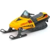 Snöskoter med pullback - 14 cm - Gul