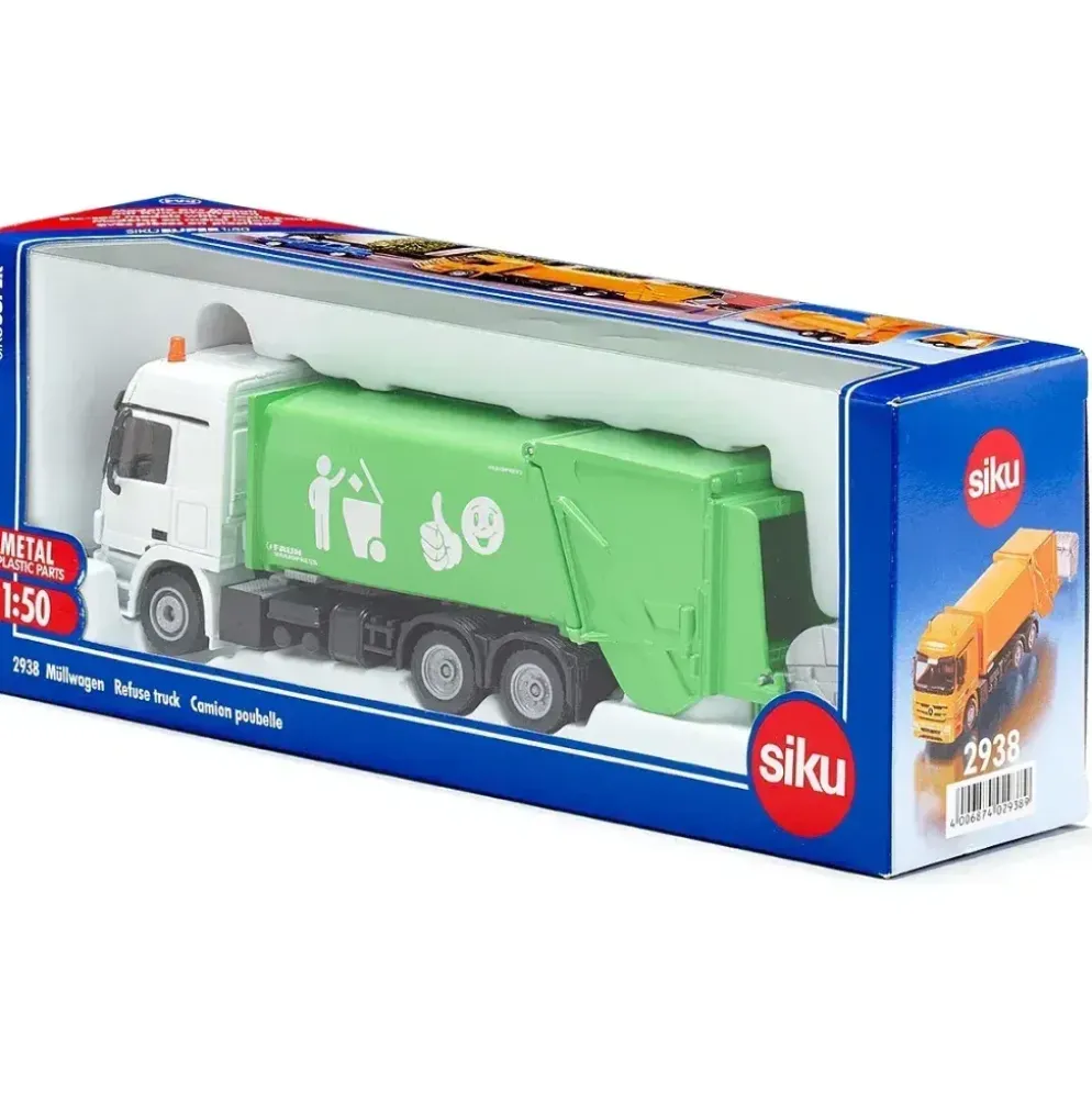 Sopbil - Mercedes-Benz Actros - Grön - 2938 - Siku - 20 cm
