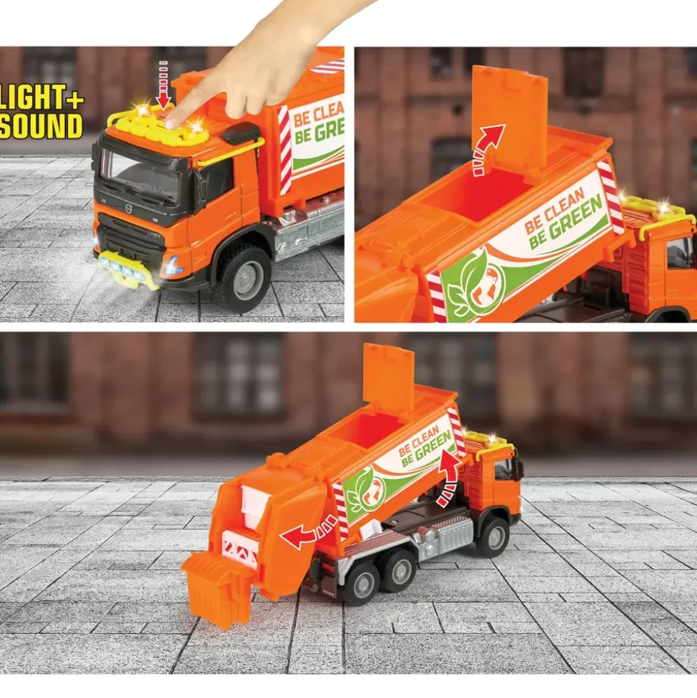 Sopbil Volvo Truck Garbage Collector Majorette Grand Series