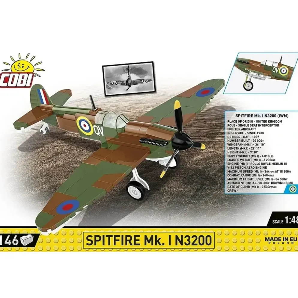 Spitfire Mk. I N3200 - Byggklossar - 5868 - COBI - 1:48