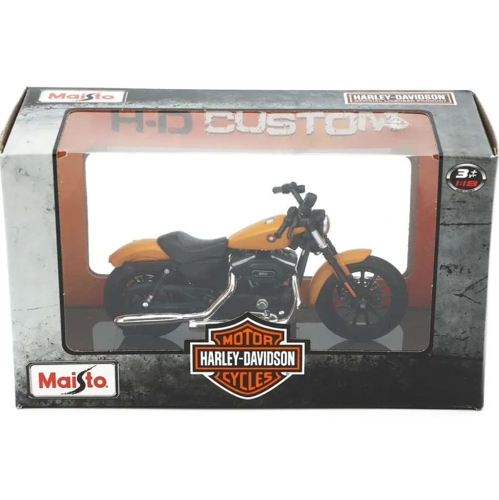 2014 Sportster Iron 883 - Harley - Gul - Maisto - 1:18