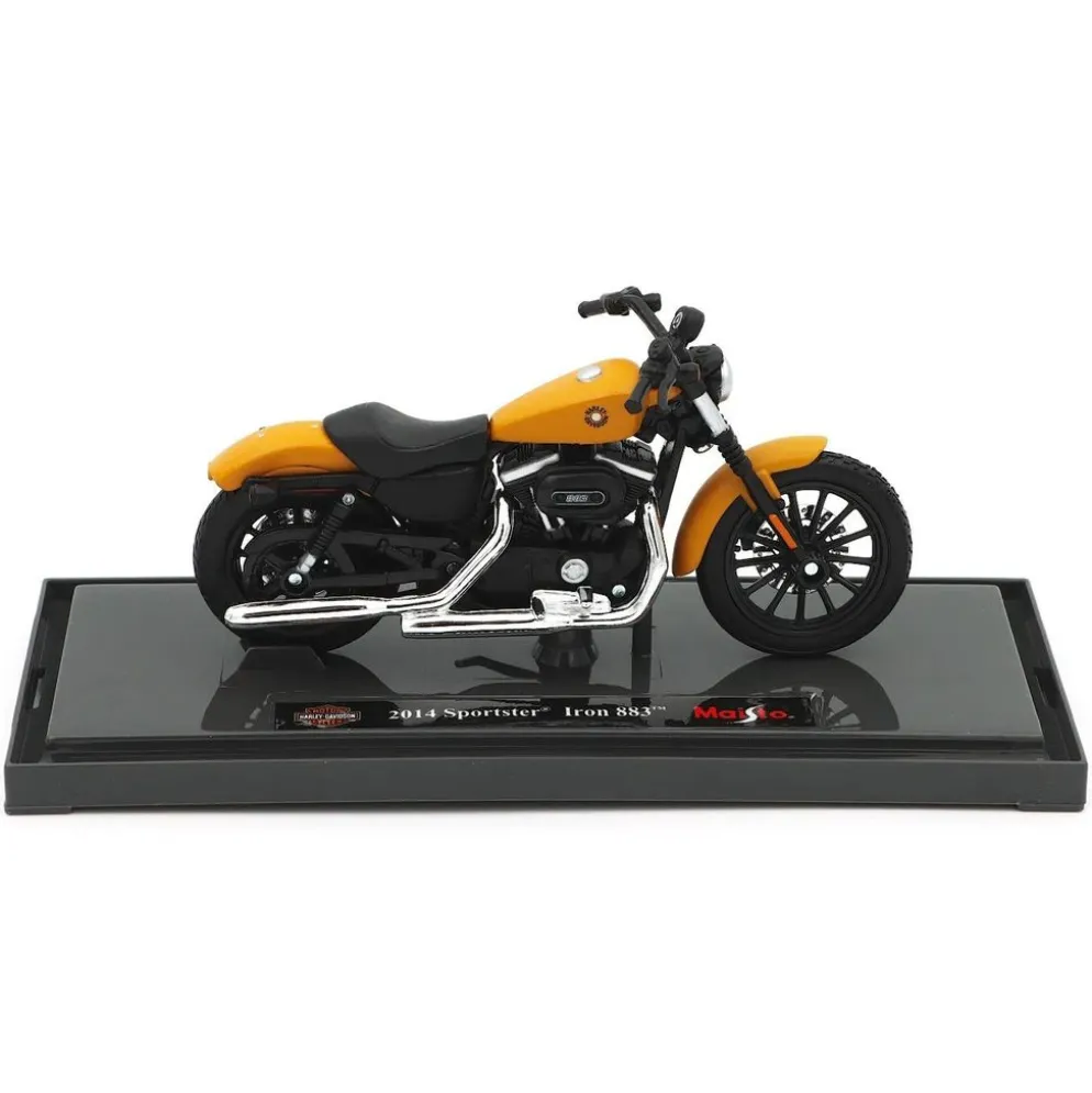 2014 Sportster Iron 883 - Harley - Gul - Maisto - 1:18