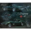 1969 Stingray - Chevrolet Corvette - Plåtskylt - 38x31 cm
