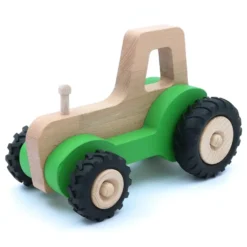 Stor trätraktor Serge - Grön