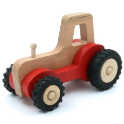 Stor trätraktor Serge - Röd