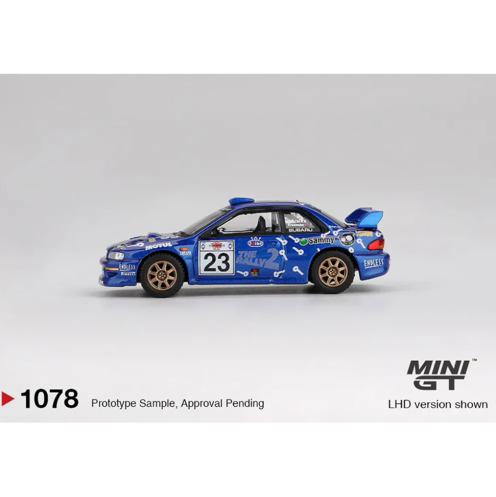 Subaru Impreza WRC99 #23 2000 Acropolis Rally - Blå - 1078 - Mini GT - 1:64