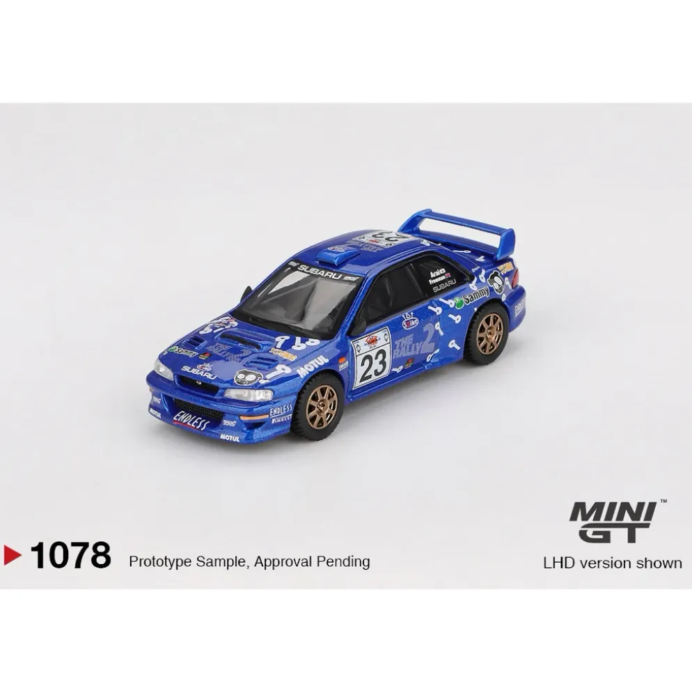 Subaru Impreza WRC99 #23 2000 Acropolis Rally - Blå - 1078 - Mini GT - 1:64