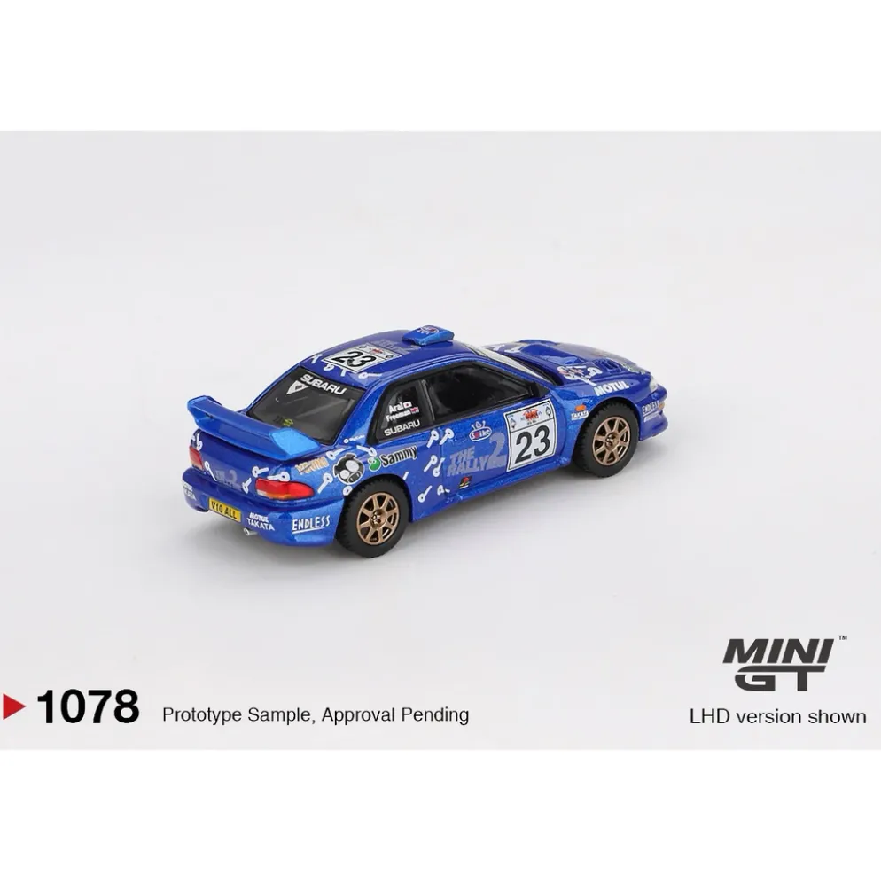 Subaru Impreza WRC99 #23 2000 Acropolis Rally - Blå - 1078 - Mini GT - 1:64