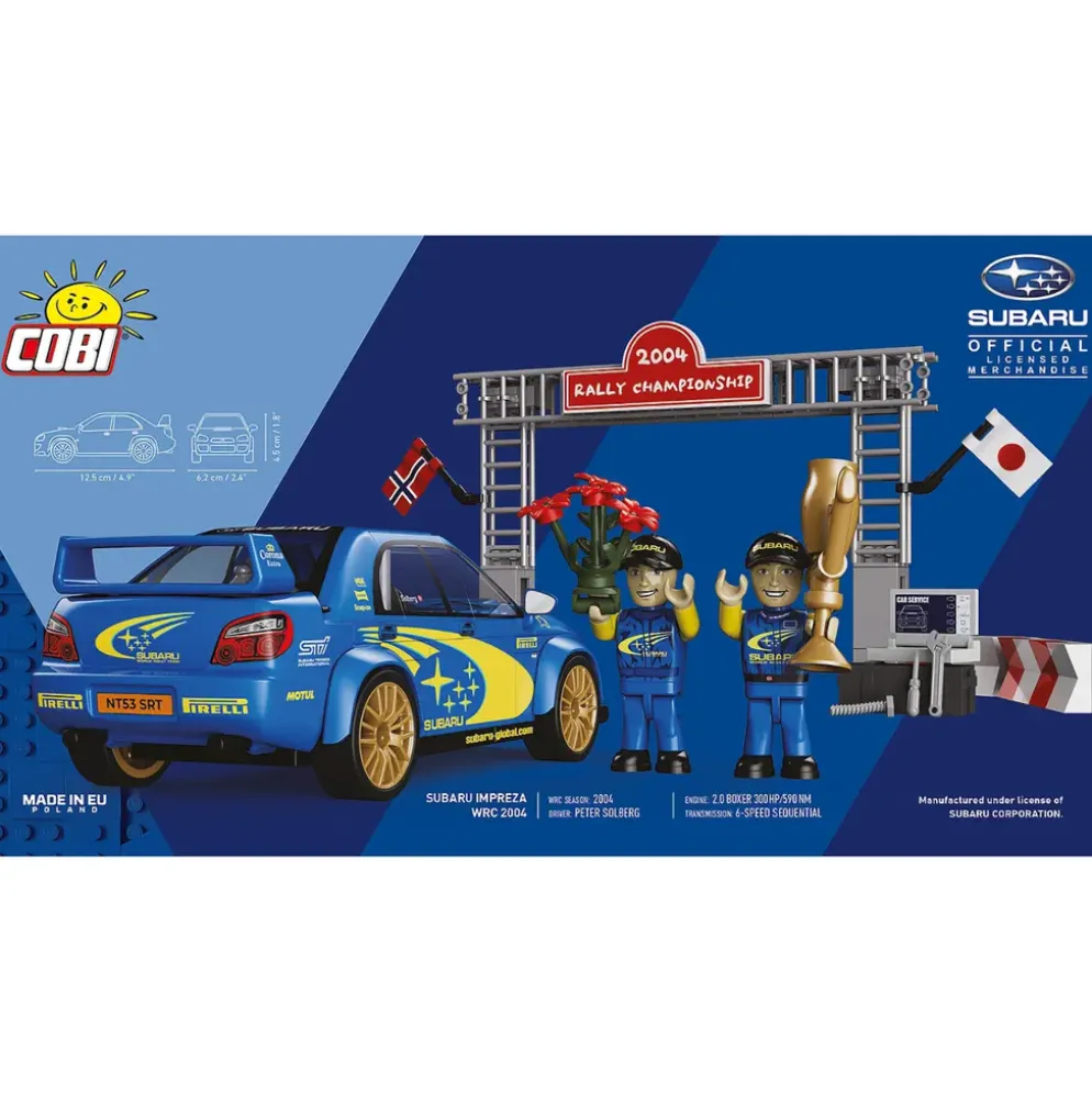 Subaru Impreza WRC 2004 - Blå - Klossbyggmodell - 24652 - COBI - 1:35