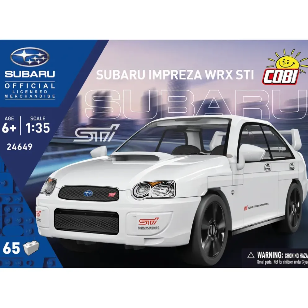Subaru Impreza WRX STI - Vit - Klossbyggmodell - 24649 - COBI - 1:35