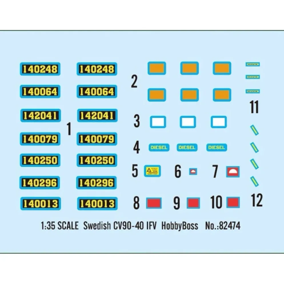 Swedish CV90-40 IFV - Stridsfordon 90 - 82474 - Hobby Boss - 1:35