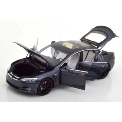 Tesla Model S P100D - 2016 - Gråmetallic - 1:18