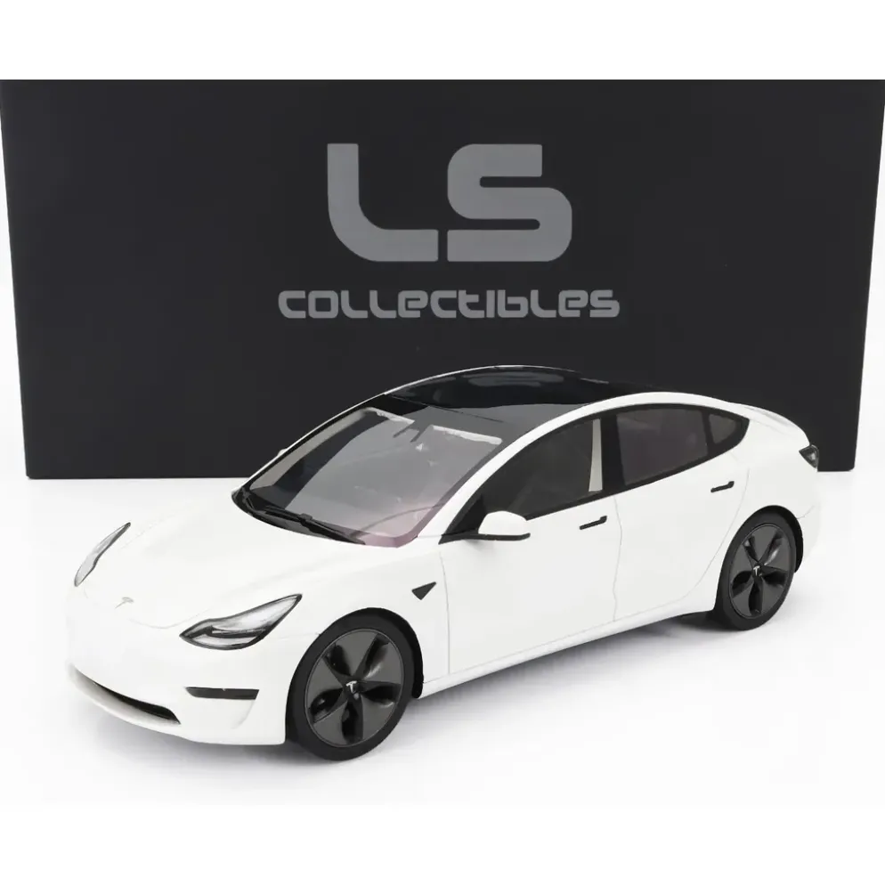 Tesla Model 3 - 2021 - Vit - LS Collectibles - 1:18