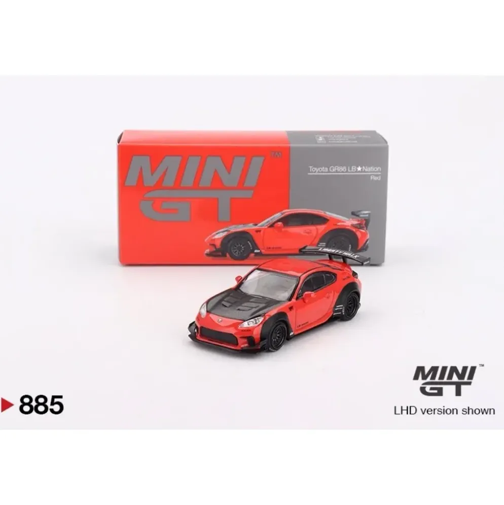 Toyota GR86 LB&Nation - Röd - 885 - Mini GT - 1:64