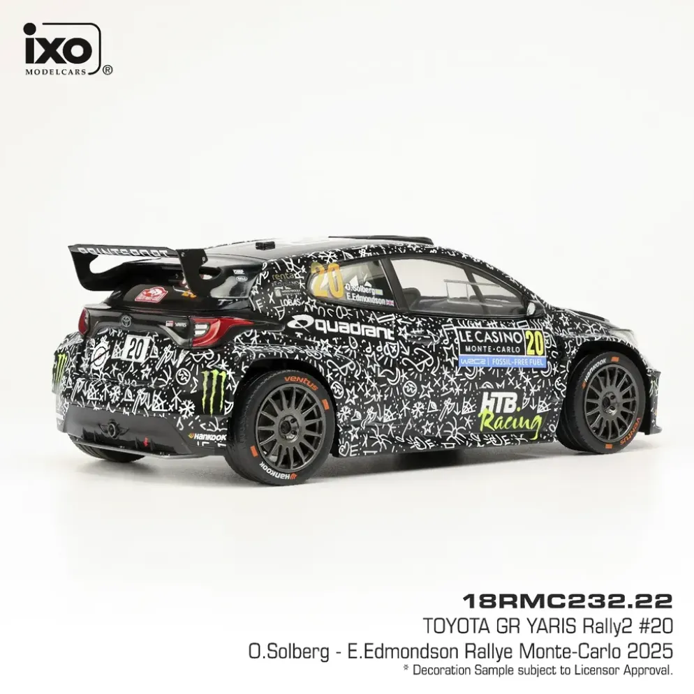 Toyota GR Yaris Rally2 - Oliver Solberg / Elliott Edmondson - Ixo Models - 1:18