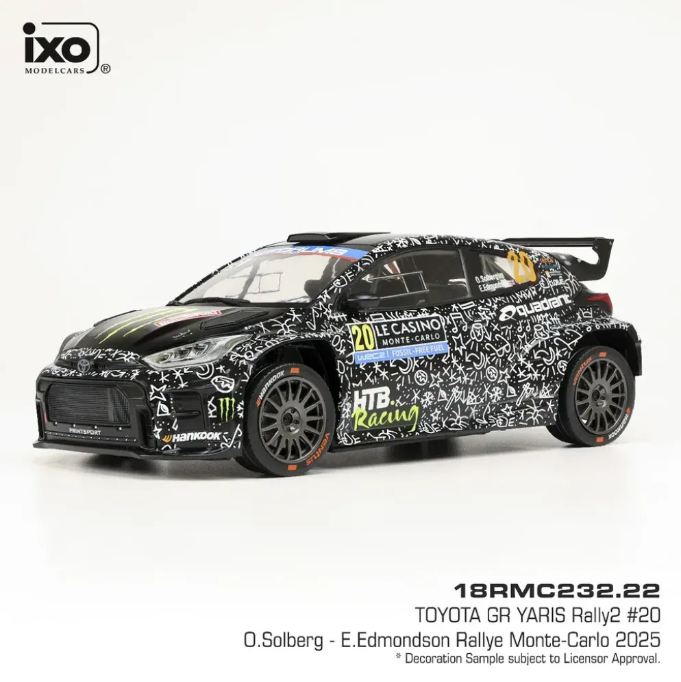 Toyota GR Yaris Rally2 - Oliver Solberg / Elliott Edmondson - Ixo Models - 1:18
