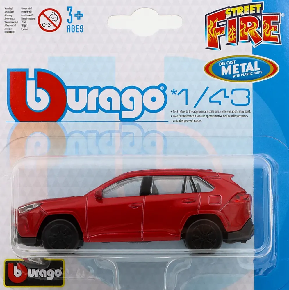 Toyota RAV4 Hybrid - 2022 - Röd - Bburago - 11 cm