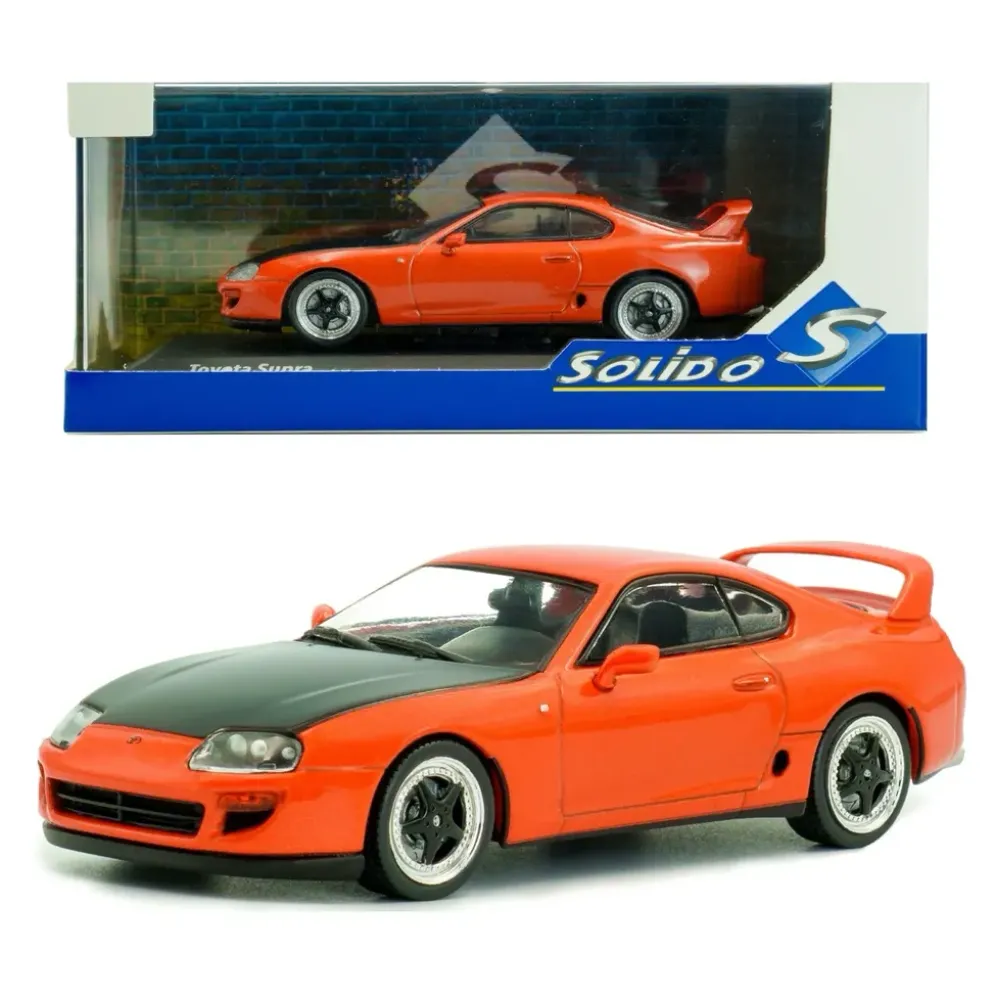 Toyota Supra MKIV 2JZ (A80) - 2001 - Orange / Svart - Solido - 1:43