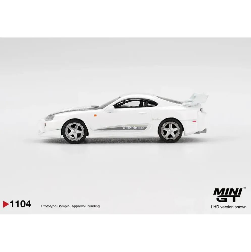 Toyota Supra VeilSide Combat V-I White - Vit - 1104 - Mini GT - 1:64