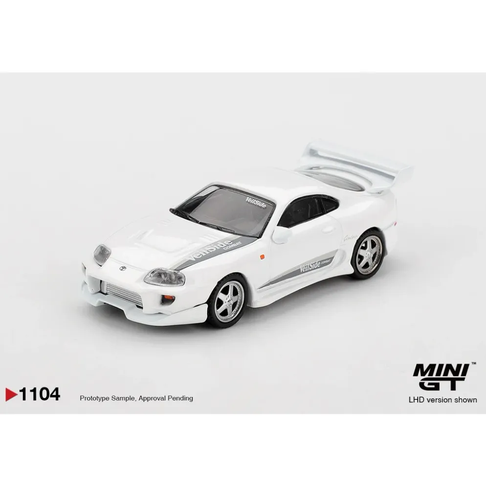 Toyota Supra VeilSide Combat V-I White - Vit - 1104 - Mini GT - 1:64