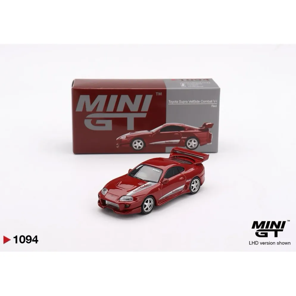 Toyota Supra VeilSide Combat V-I Red - Röd - RHD - 1094 - Mini GT - 1:64