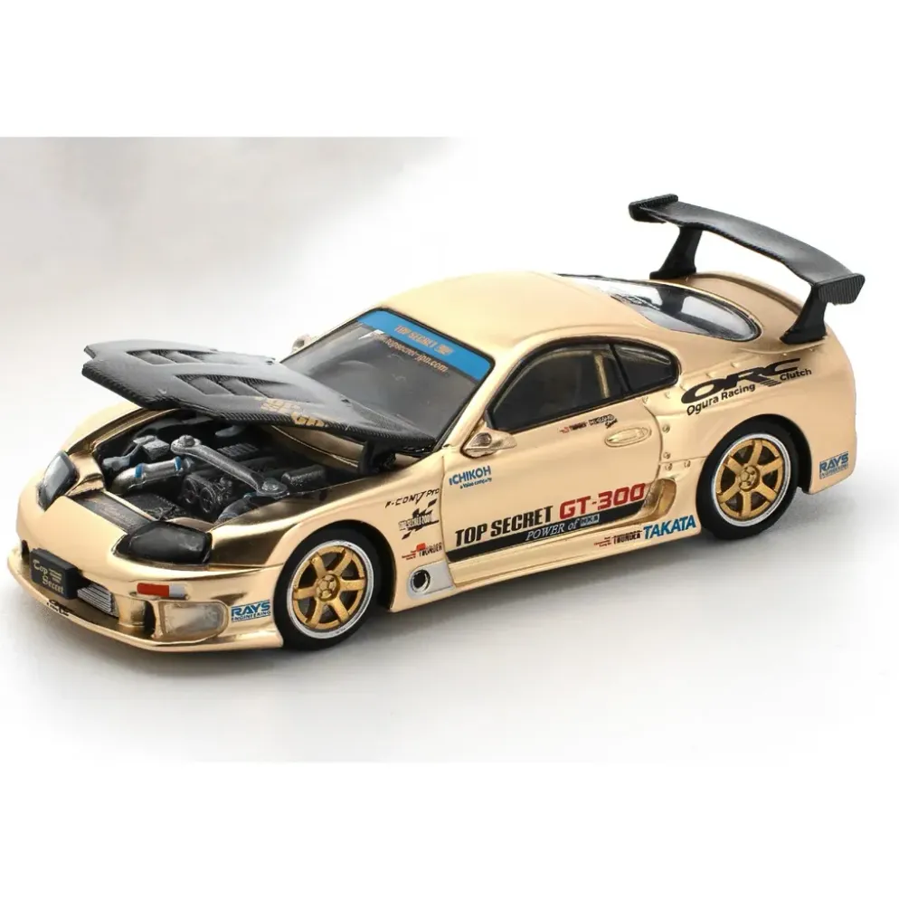 Toyota Top Secret GT300 Supra - Chrome Gold - 277 - Pop Race - 1:64