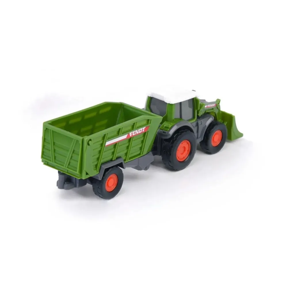 Traktor med fodervagn - Fendt Micro Farmer - Dickie Toys