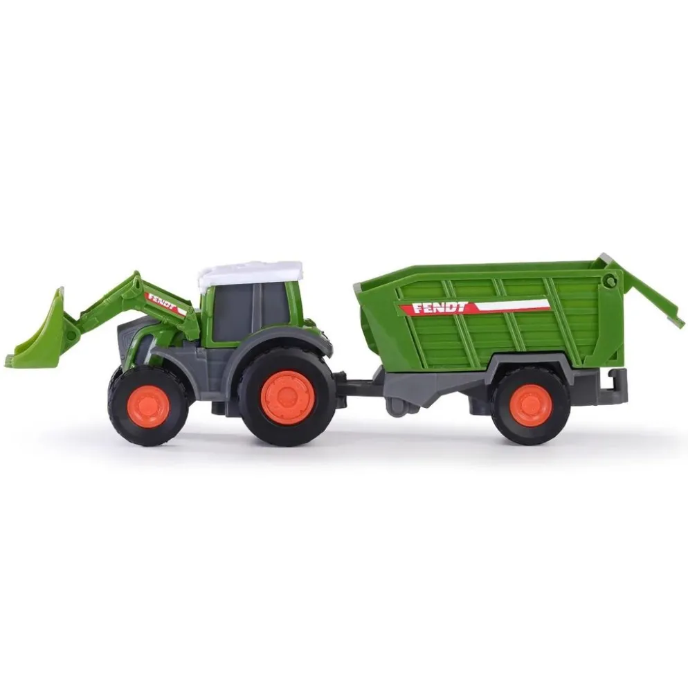 Traktor med fodervagn - Fendt Micro Farmer - Dickie Toys