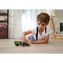 Traktor med fodervagn - Fendt Micro Farmer - Dickie Toys