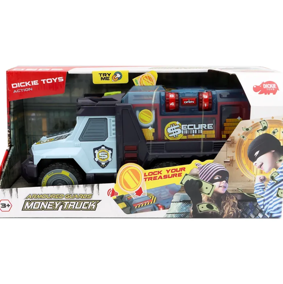 Transport - Ljud och Ljus - Money Truck - Dickie Toys - 34 cm