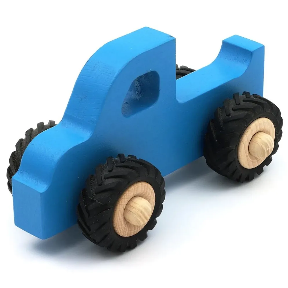 Träbil Pickup Henry - Blå