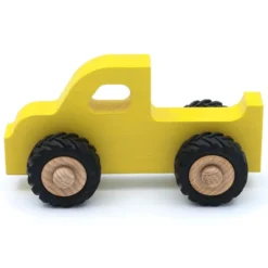 Träbil Pickup Henry - Gul