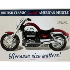 Triumph Rocket III - Plåtskylt - 42x30 cm