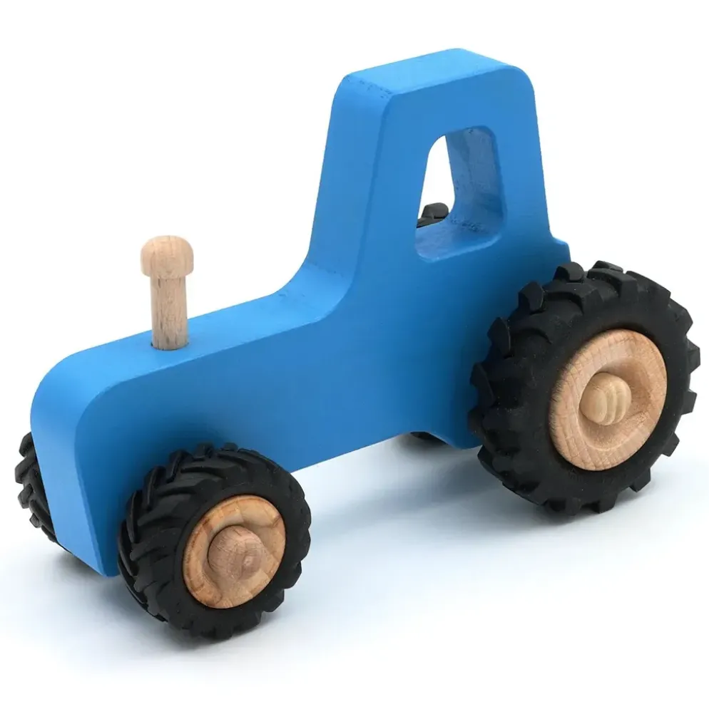 Trätraktor från Fraise et Bois - Blå