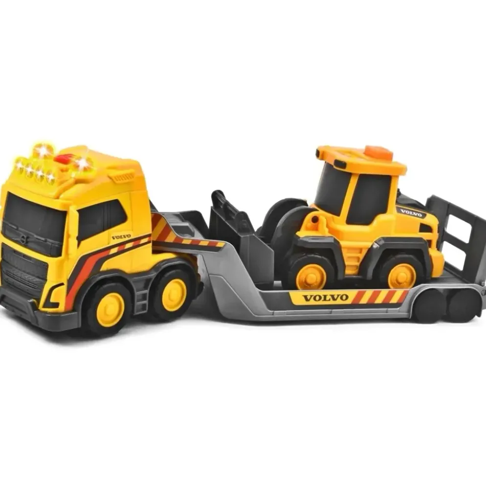 Truck Team - Volvo-lastbil och Trailer med Hjullastare - Dickie Toys