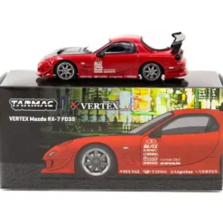 VERTEX Mazda RX-7 FD3S - Röd - Tarmac Works - 1:64