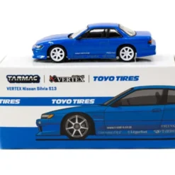 VERTEX Nissan Silvia S13 - Blå - Tarmac Works - 1:64