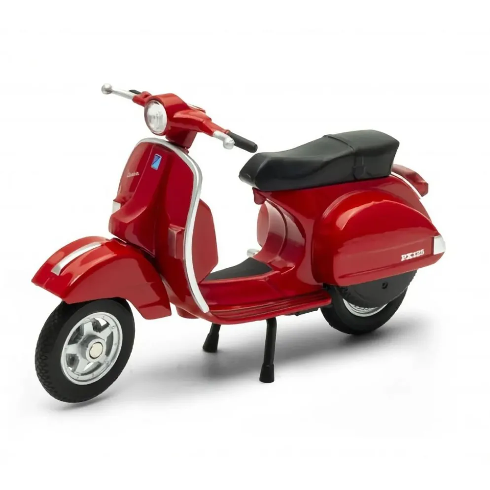 2016 Vespa PX125 - Röd - Welly - 1:18