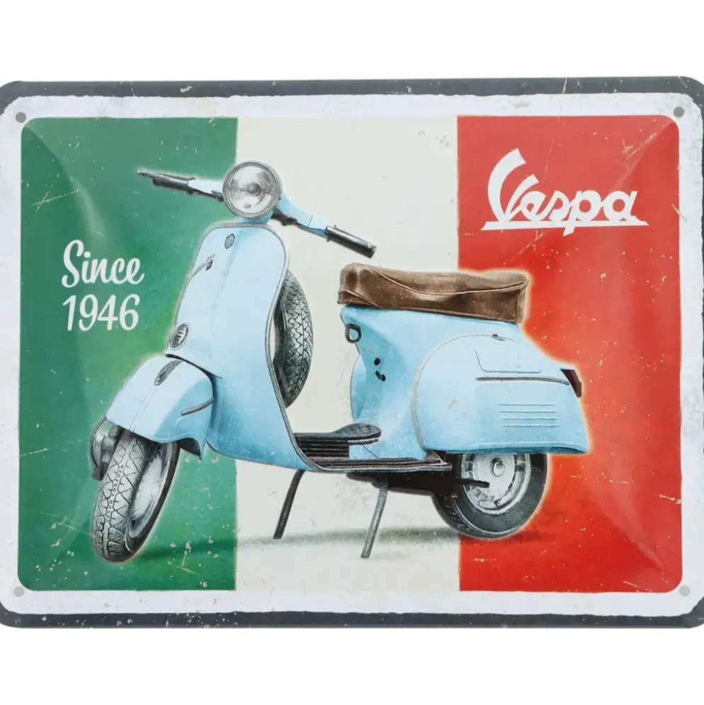 Vespa Since 1946 - Plåtskylt - 15x20 cm