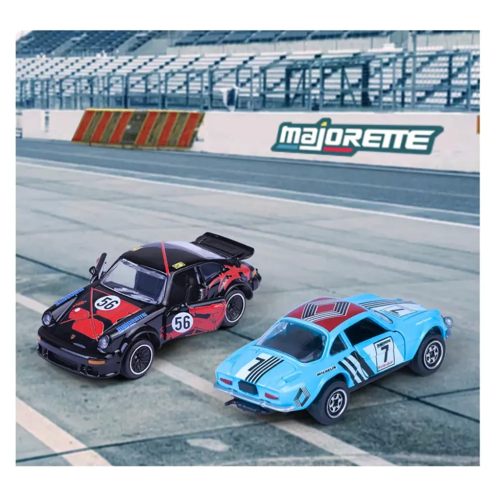 Vintage Racing - 5-pack med racingbilar - Giftpack - Majorette
