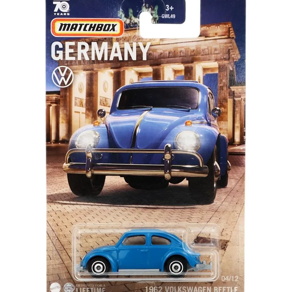1962 Volkswagen Beetle - Blå - Germany 4/12 - Matchbox