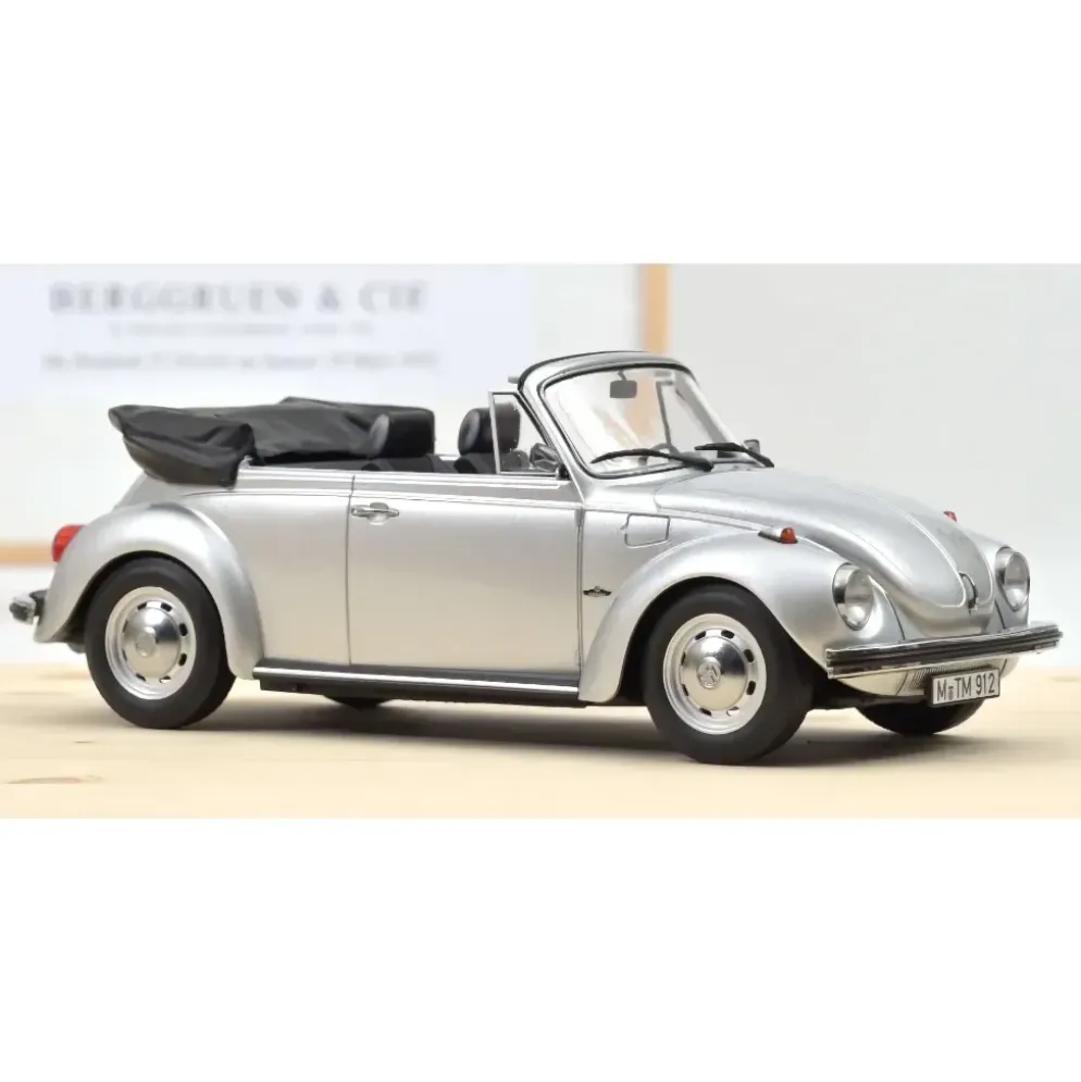 Volkswagen Beetle 1303 Cabriolet - 1973 - Silver - Norev - 1:18