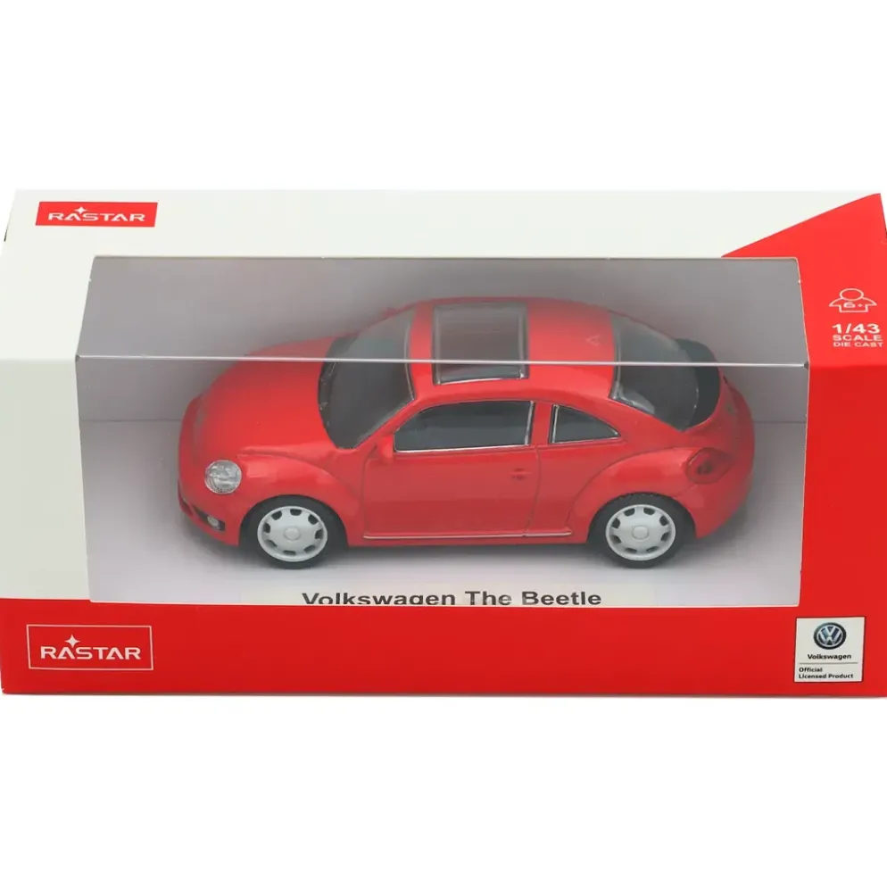 Volkswagen Beetle - Röd - Rastar - 10 cm