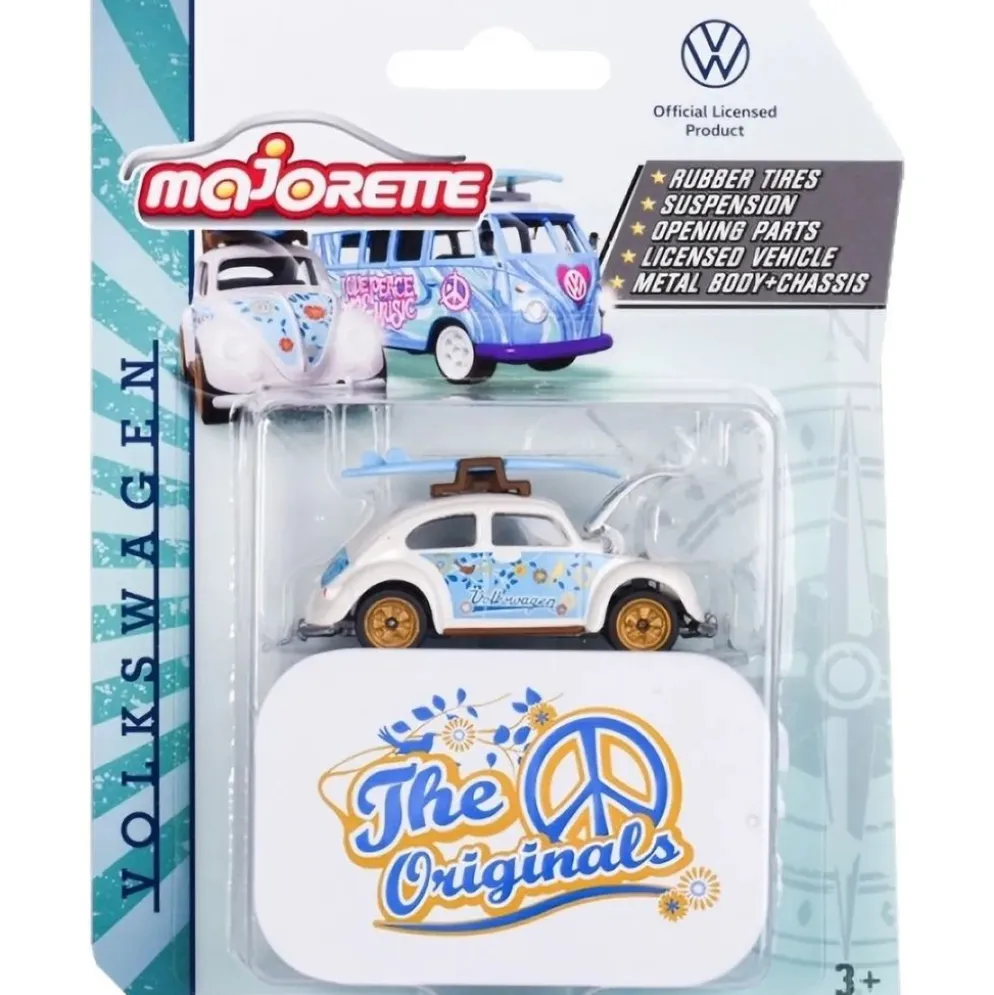 Volkswagen Beetle - Vit - The Originals - Deluxe - Majorette