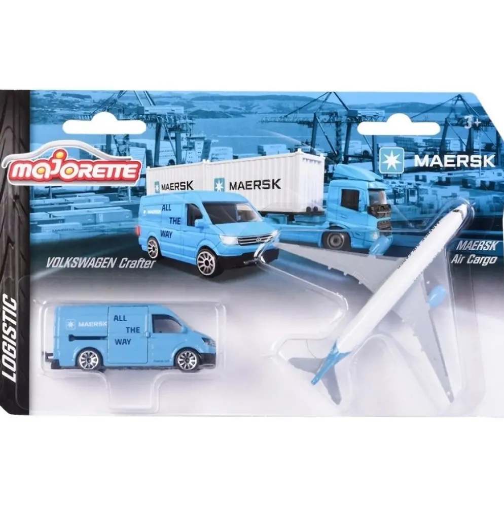 Volkswagen Crafter + MAERSK Air Cargo - Logistic - Majorette
