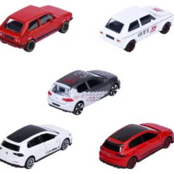 Volkswagen Golf GTI Giftpack med fem leksaksbilar - Majorette