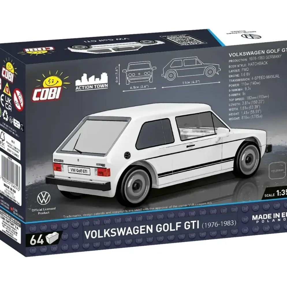 Volkswagen Golf GTI - Vit - Byggsats - 24614 - COBI - 1:35